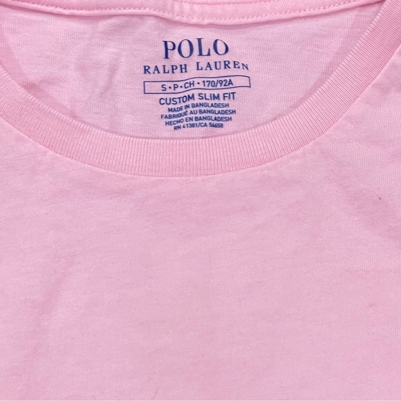 POLO Ralph Lauren Big Boys Small (8) Pink Short-Sleeve Essential Tee - Picture 4 of 4